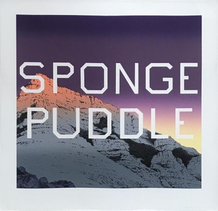 Litografia Ruscha - Sponge Puddle