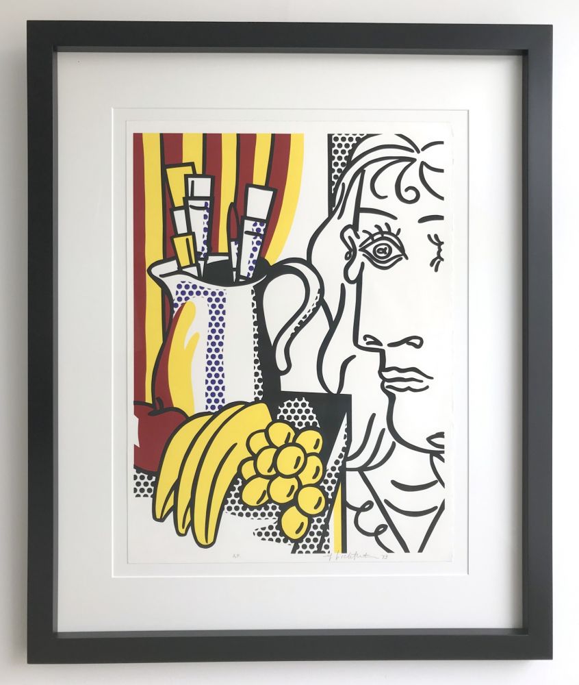 Serigrafia Lichtenstein - Still life with Picasso