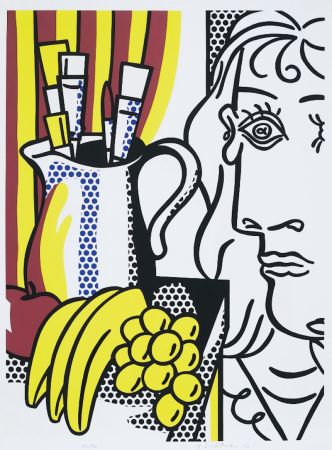 Serigrafia Lichtenstein - Still Life with Picasso