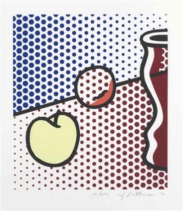 Serigrafia Lichtenstein - Still Life with Red Jar