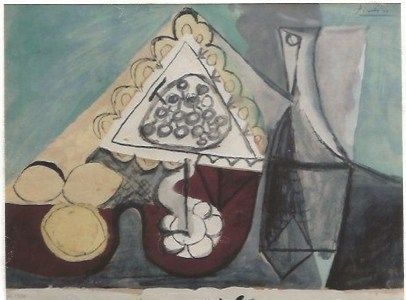 Pochoir Picasso - Still with grapes