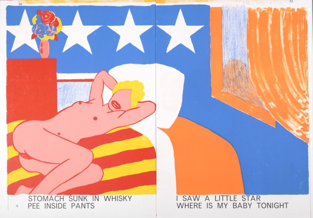 Litografia Wesselmann - Stomach Sunk in Whisky Pee Inside Pants