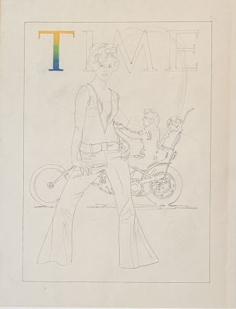 Multiplo Ramos - Study for Fonda: Sketch #1 (TIME)