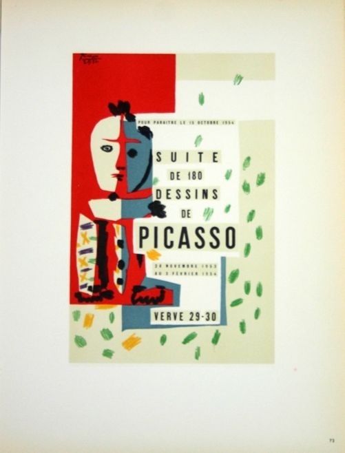 Litografia Picasso (After) - Suite de 180  Dessins  1954