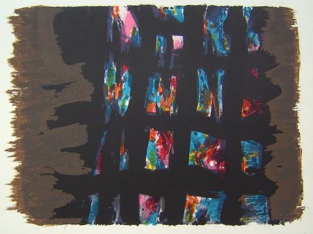 Litografia Manessier - Suite de Paques,III, L'Emprisonnement 