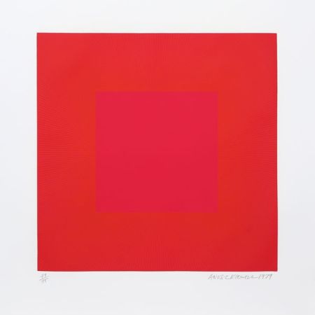 Acquatinta Anuszkiewicz - Summer Suite (Red with Gold IV)