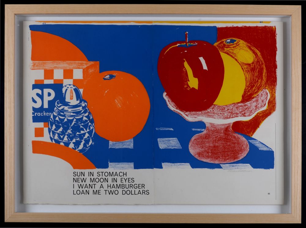 Litografia Wesselmann - Sun In Stomach New Moon In Eyes, 1964 – Hand-signed & framed