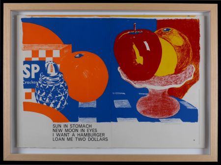 Litografia Wesselmann - Sun In Stomach New Moon In Eyes, 1964 – Hand-signed & framed