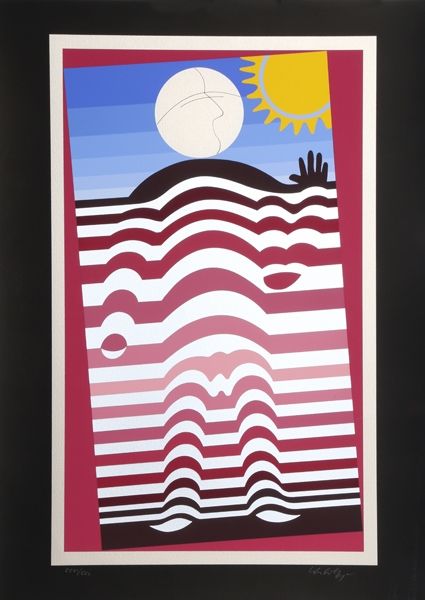 Serigrafia Vasarely - Sunbather