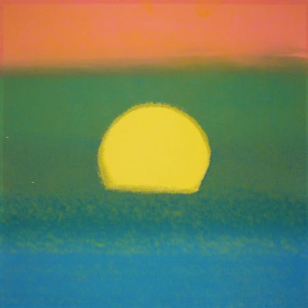 Serigrafia Warhol - Sunset (Unique) (Blue/Green/Orange/Yellow)
