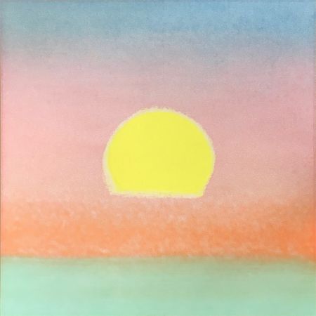 Serigrafia Warhol - Sunset [Unique] (Purple/Orange/Aqua/Yellow)