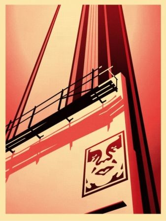 Serigrafia Fairey - Sunset & Vine Billboard 