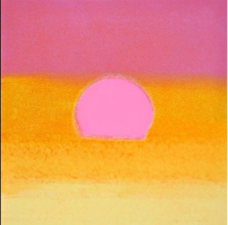 Serigrafia Warhol - Sunset (Unique) (Pink/Yellow)