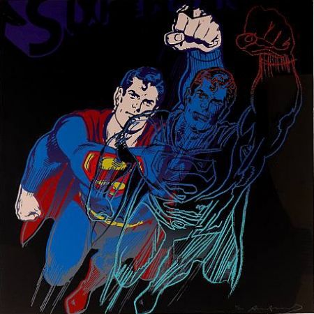 Serigrafia Warhol - Superman (II.260) From Myths portfolio