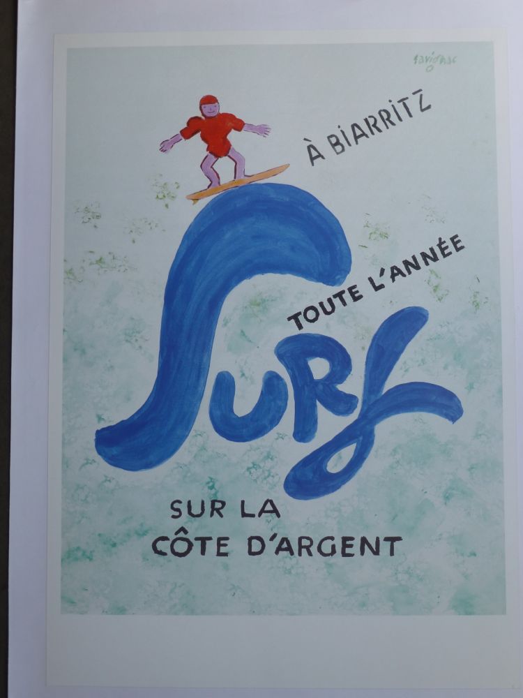 Manifesti Savignac - Surf à Biarritz toute l'année sur la côte d'argent 