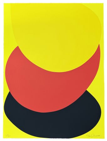 Serigrafia Frost -  Suspended Red, Yellow and Black