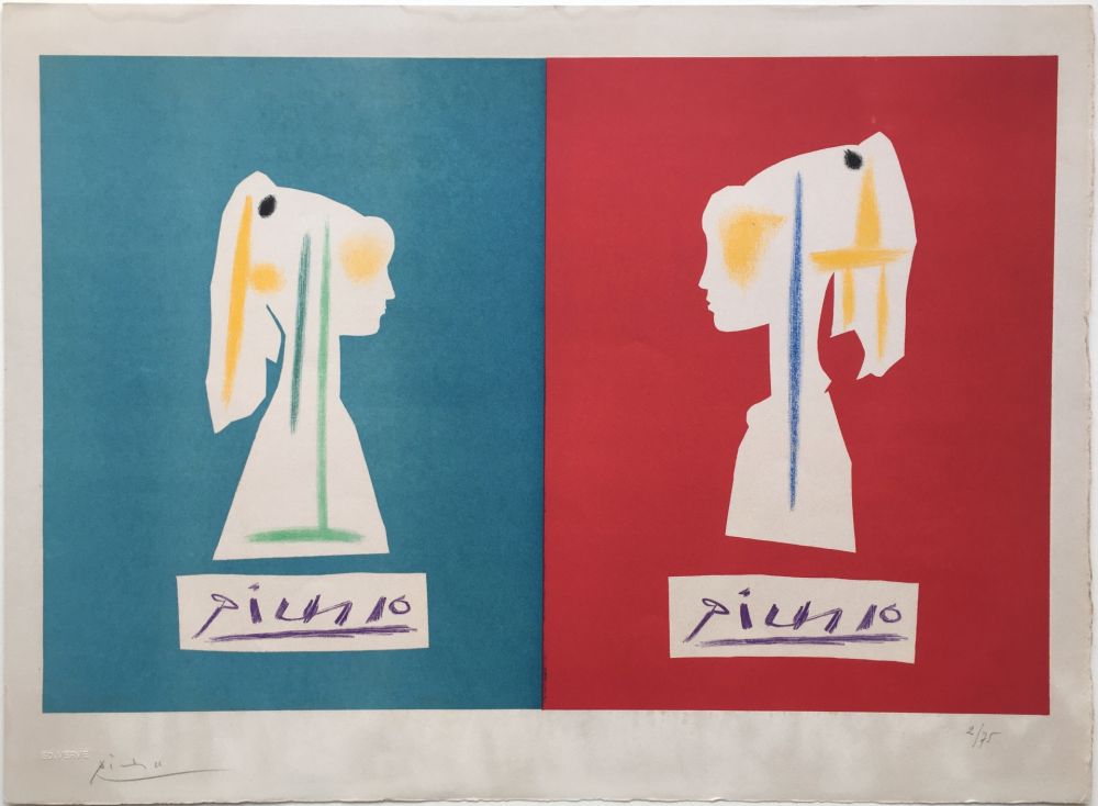 Litografia Picasso - SYLVETTE DE PROFIL (1954).
