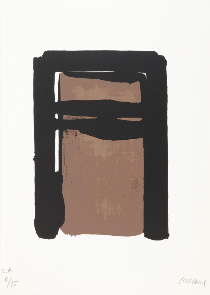 Serigrafia Soulages - Sérigraphie n°10 