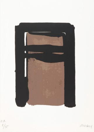 Serigrafia Soulages - Sérigraphie n°10 