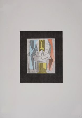 Litografia Picasso (After) - Table devant une fenêtre, 1946