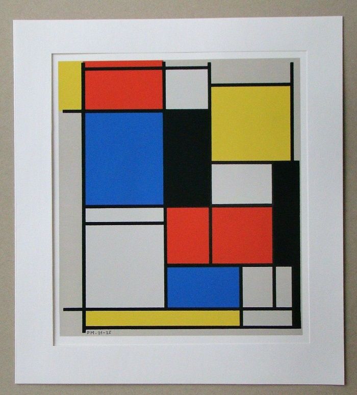 Serigrafia Mondrian - Tableau II. - 1921/25