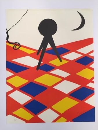 Litografia Calder - Tabouret à trois pieds