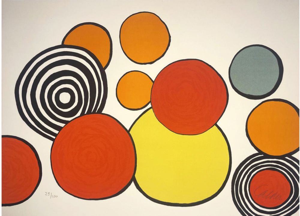 Litografia Calder - Taches de Rousser/ Freckles from La Memoire Elementaire