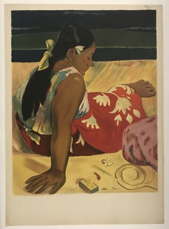 Litografia Gauguin - Tahitian Women