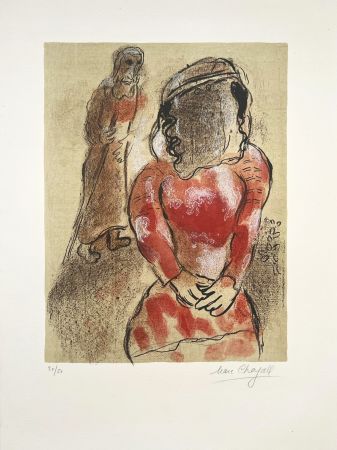 Litografia Chagall - Tamar belle-fille de Juda 