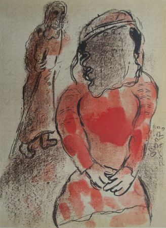 Litografia Chagall - Tamar Belle fille de Juda/ Tamar daughter in law of Juda