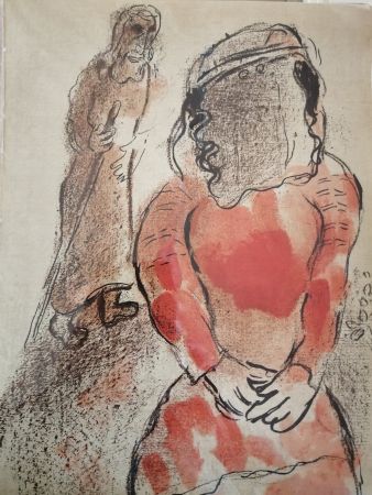 Litografia Chagall - Tamar, belle fille de Judas