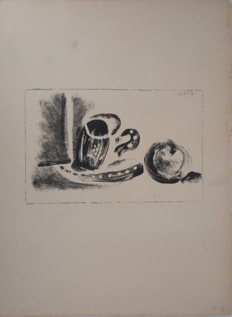 Litografia Picasso - Tasse et pomme