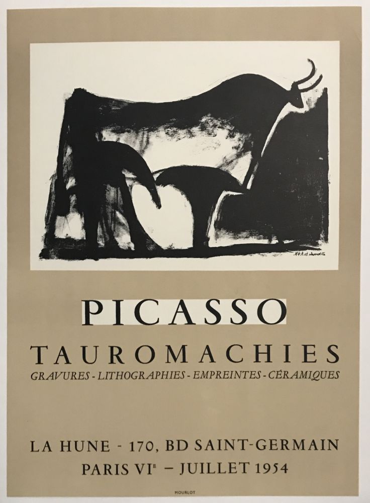 Litografia Picasso - Tauromachies