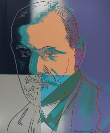 Serigrafia Warhol - Ten Portraits of Jews of the Twentieth Century: Sigmund Freud