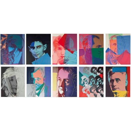 Serigrafia Warhol - Ten Portraits of Jews of the Twentieth Century Trial Proof (Full Suite)