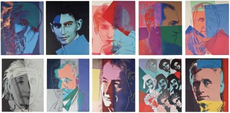 Serigrafia Warhol - Ten Portraits of Jews of the Twentieth Century Trial Proof (Full Suite)