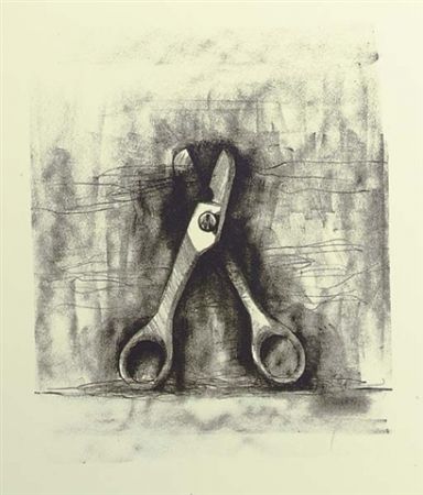 Litografia Dine - Ten winter tools (Scissor)
