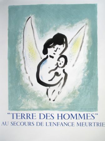 Litografia Chagall - Terre des Hommes
