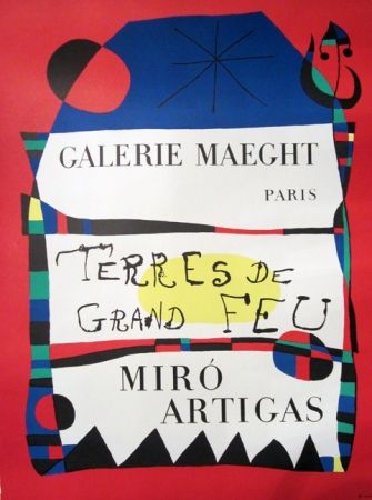 Litografia Miró - Terres De Grand Feu