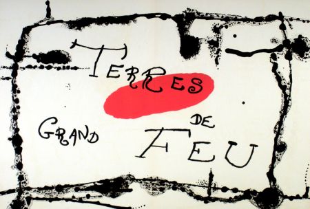 Litografia Miró - Terres de grand feu