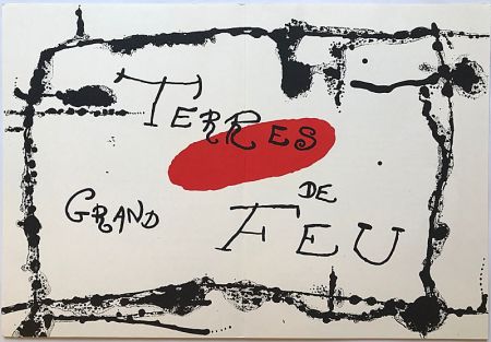 Litografia Miró - Terres de Grand Feu I (1956)
