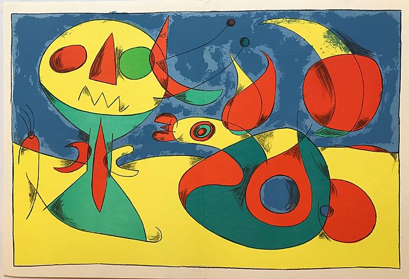 Litografia Miró - Terres de Grand Feu II (1956)