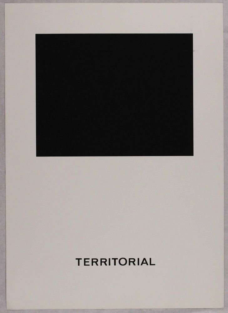 Serigrafia Agnetti - Territorial from 'Spazio perduto e spazio costruito' portfolio, Plate B