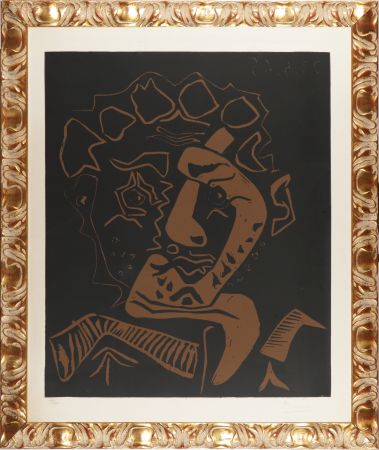 Linoincisione Picasso - Tete D'Histrion (Le Danseur)