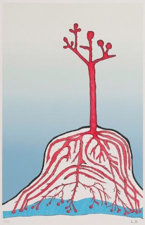 Litografia Bourgeois - The Ainu Tree