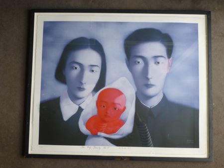 Litografia Zhang - The big family number 9