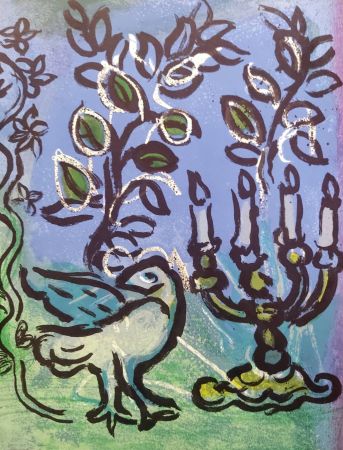 Litografia Chagall - The Candlestick