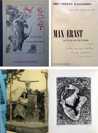 Libro Illustrato Ernst - THE COPLEY GALLERIES. At Eye Level. Paramyths. Max Ernst, 30 years of his work.