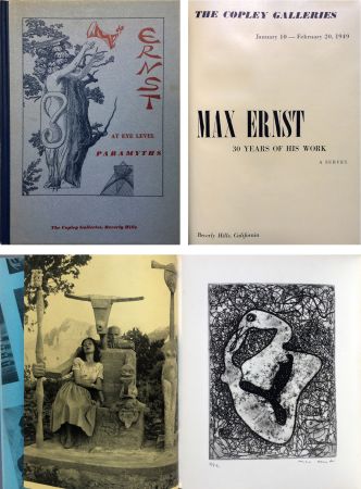 Libro Illustrato Ernst - (The Copley Galleries) AT EYE LEVEL. Paramyths. Max Ernst, 30 years of his work (1949)