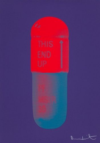 Multiplo Hirst - The Cure (violet/electric red/powder blue)